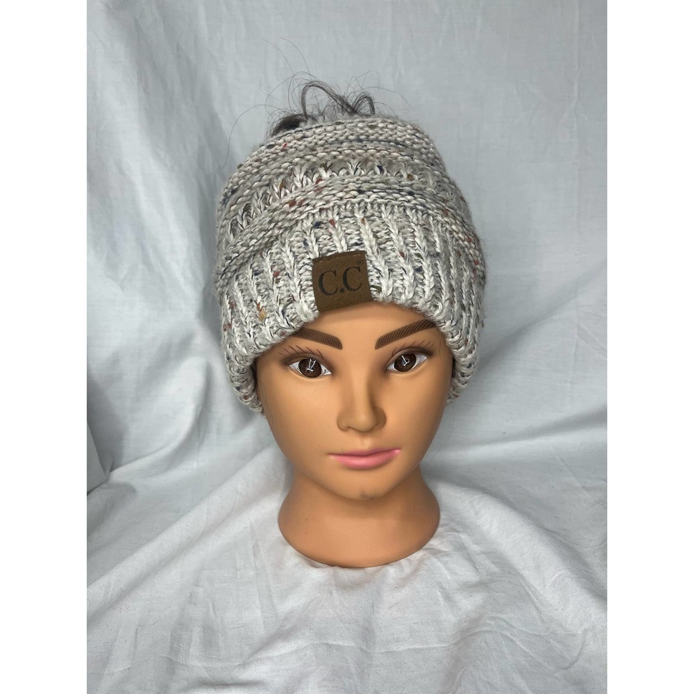 C.C hat with pony tail hole